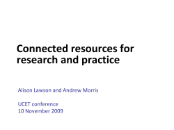 Practitioners and Evidence Andrew Morris Research Strategy