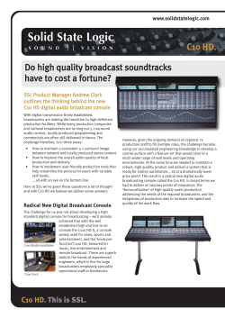 C10 Case Study - Solid State Logic