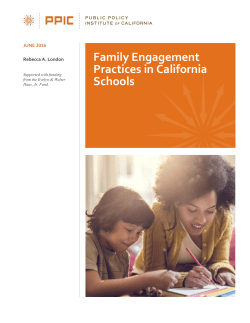 Family Engagement Practices in California Schools