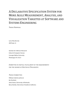 Proposal for a dissertation targeting more agile