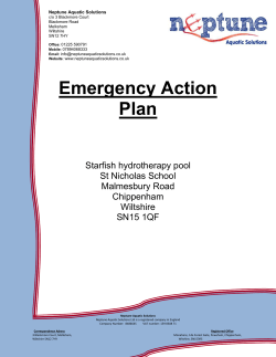 Emergency Action Plan - Neptune Aquatic Solutions