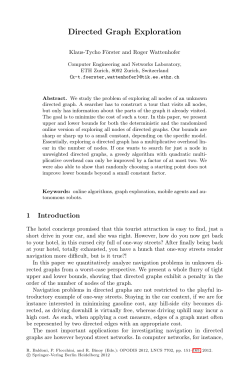 Directed Graph Exploration