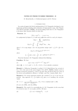 Notes on prime number theorem-II