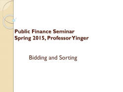 Bidding and Sorting