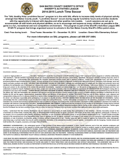 2014-15 Waiver - Millbrae School District