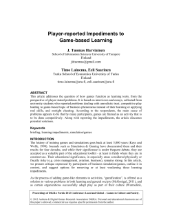 Player-reported Impediments to Game-based Learning