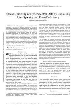 Sparse Unmixing of Hyperspectral Data by Exploiting Joint