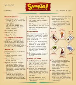 What`s in the Box The Object of SNORTA!&reg; Setting