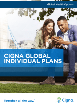 CIGNA GLOBAL INDIVIDUAL PLANS