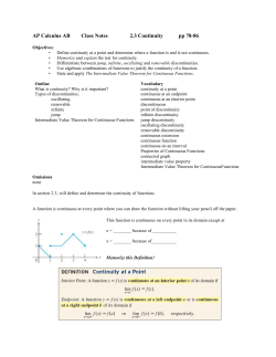 Notes On Chapter 2 Section 3