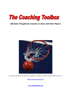 366 Daily Thoughts for Coaches to share with their Players