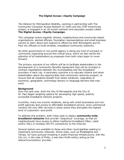 Digital Access +Equity Campaign