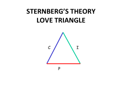 Sternbergs love theory