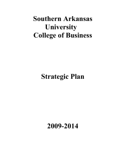 SAU College of Business Strategic Plan