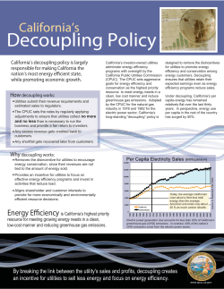 California`s Decoupling Policy Explained