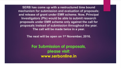 SERB has come up with restructured time bound mechanism for