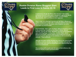 Rookie Division Rams Start Season with Victory