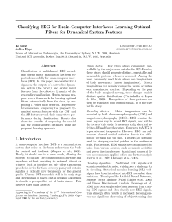 Classifying EEG for Brain-Computer Interfaces: Learning Optimal