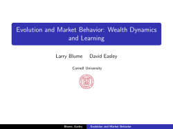 Evolution and Market Behavior: Wealth Dynamics and Learning