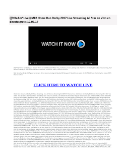 MLB Home Run Derby 2017 Live Streaming All Star