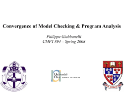 4 Model Checking Program Analysis