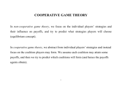 cooperative game theory