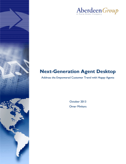 Next-Generation Agent Desktop: Address the Empowered Customer