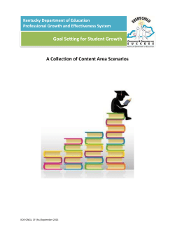 Goal Setting for Student Growth
