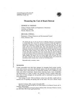 Measuring the Cost of Beach Retreat