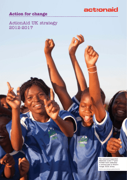 Action for Change: ActionAid UK`s Strategy 2012