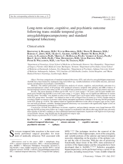 Long-term seizure, cognitive, and psychiatric outcome following