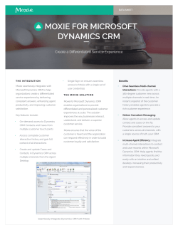 moxie for microsoft dynamics crm