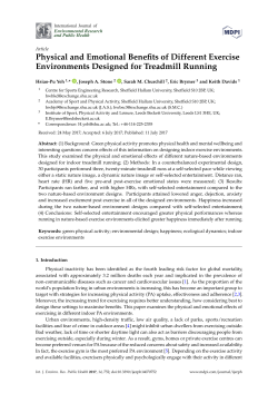 Physical and Emotional Benefits of Different Exercise