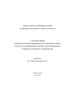 SINGLE AGENT ANSWERING SYSTEM