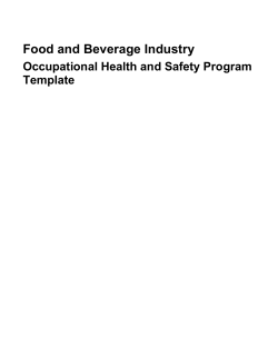Occupational Health and Safety Program Template