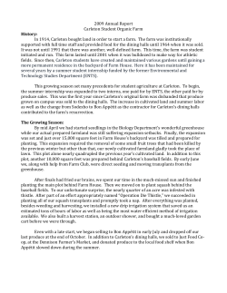 2009 Farm Annual Report