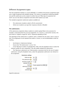 Different Assignment types