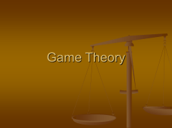 Game Theory - BYU Marriott School
