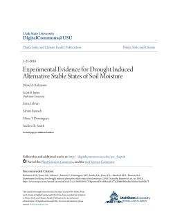 Experimental Evidence for Drought Induced Alternative Stable