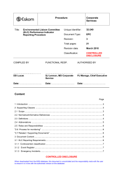 Procedure Corporate Services