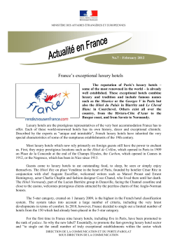 MINIST&Egrave;RE DES AFFAIRES &Eacute;TRANG&Egrave;RES ET EUROPEENNES