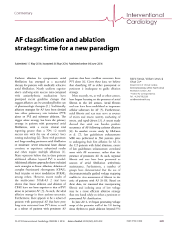 AF classification and ablation strategy: time for a new paradigm