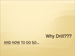 How to Drill