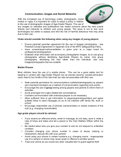 Communication, Images and Social Networks