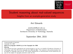 Student reasoning about real-valued sequences