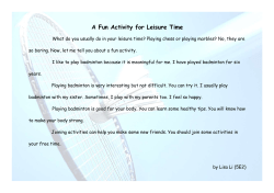 A Fun Activity for Leisure Time