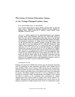 The Action of Certain Polyvalent Cations on the