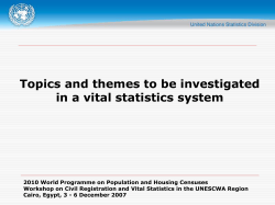 Data on births and deaths in Africa