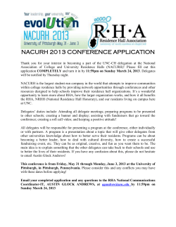 nacurh 2013 conference application