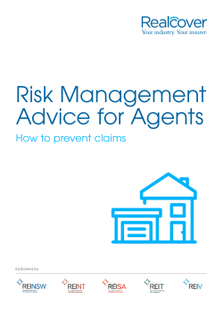Risk Management Advice for Agents